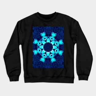 Neon Star kaleidoscope print. Unique kaleidoscope design Crewneck Sweatshirt